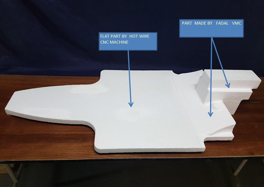 Foam flat car part